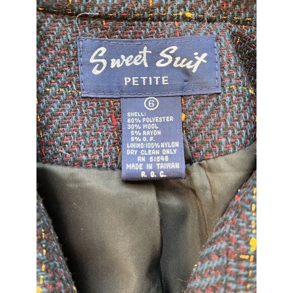 Sweet Suit Petite Double Breasted Navy Blue Blazer, Size 6 Petite - Picture 2 of 10